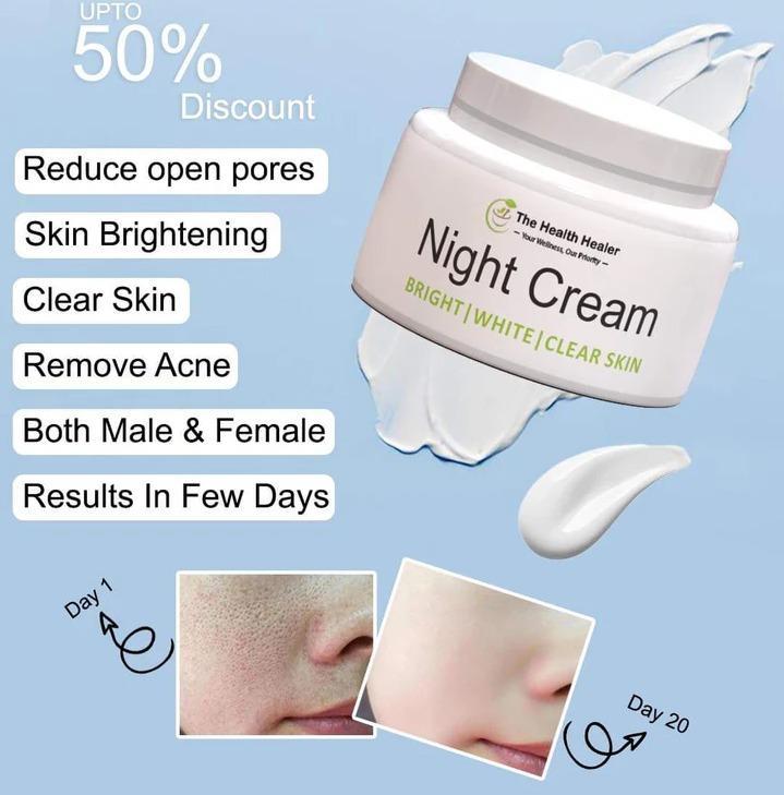 Night Cream Bright White Clear Skin